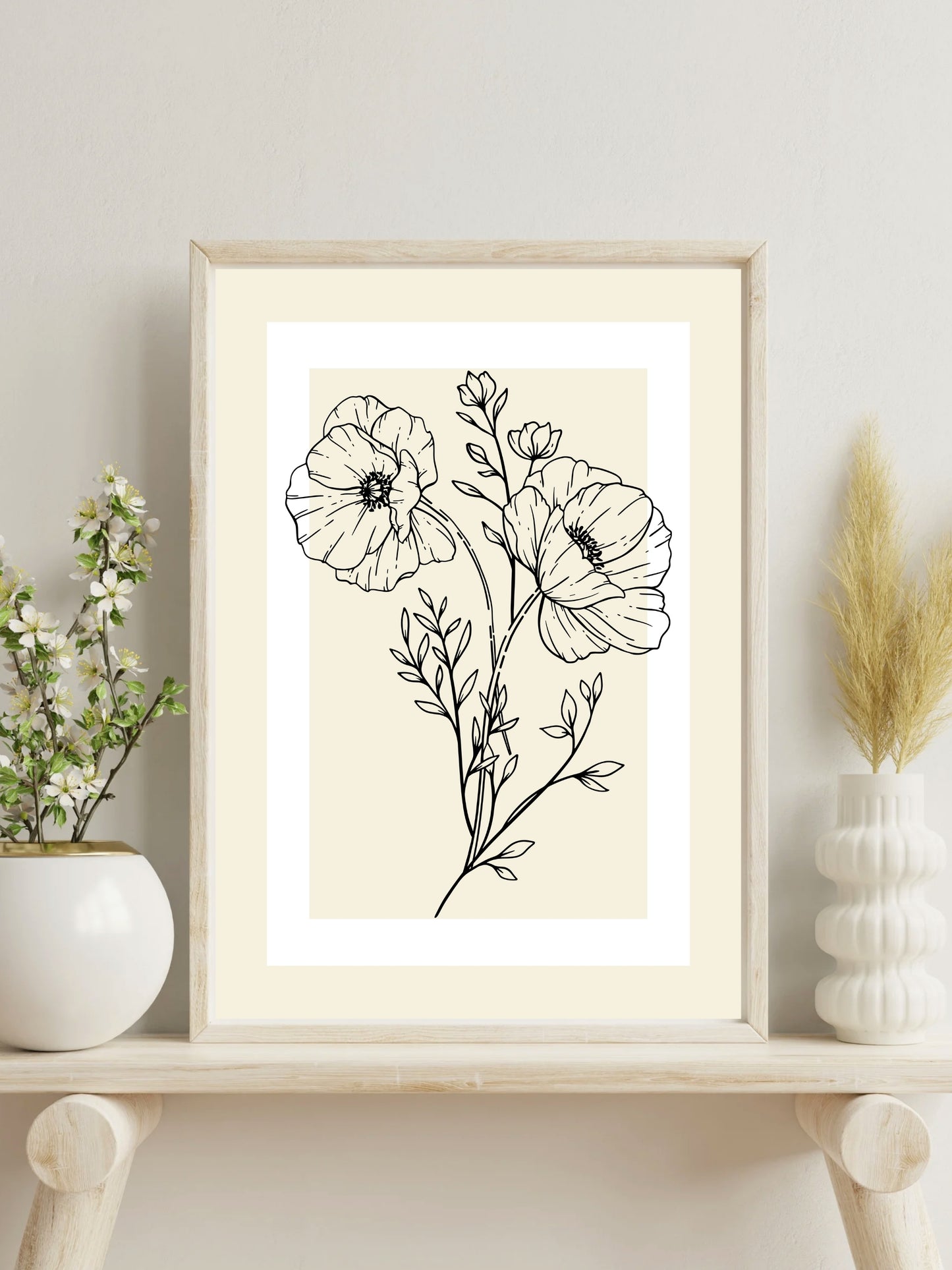 Floral Border Frame