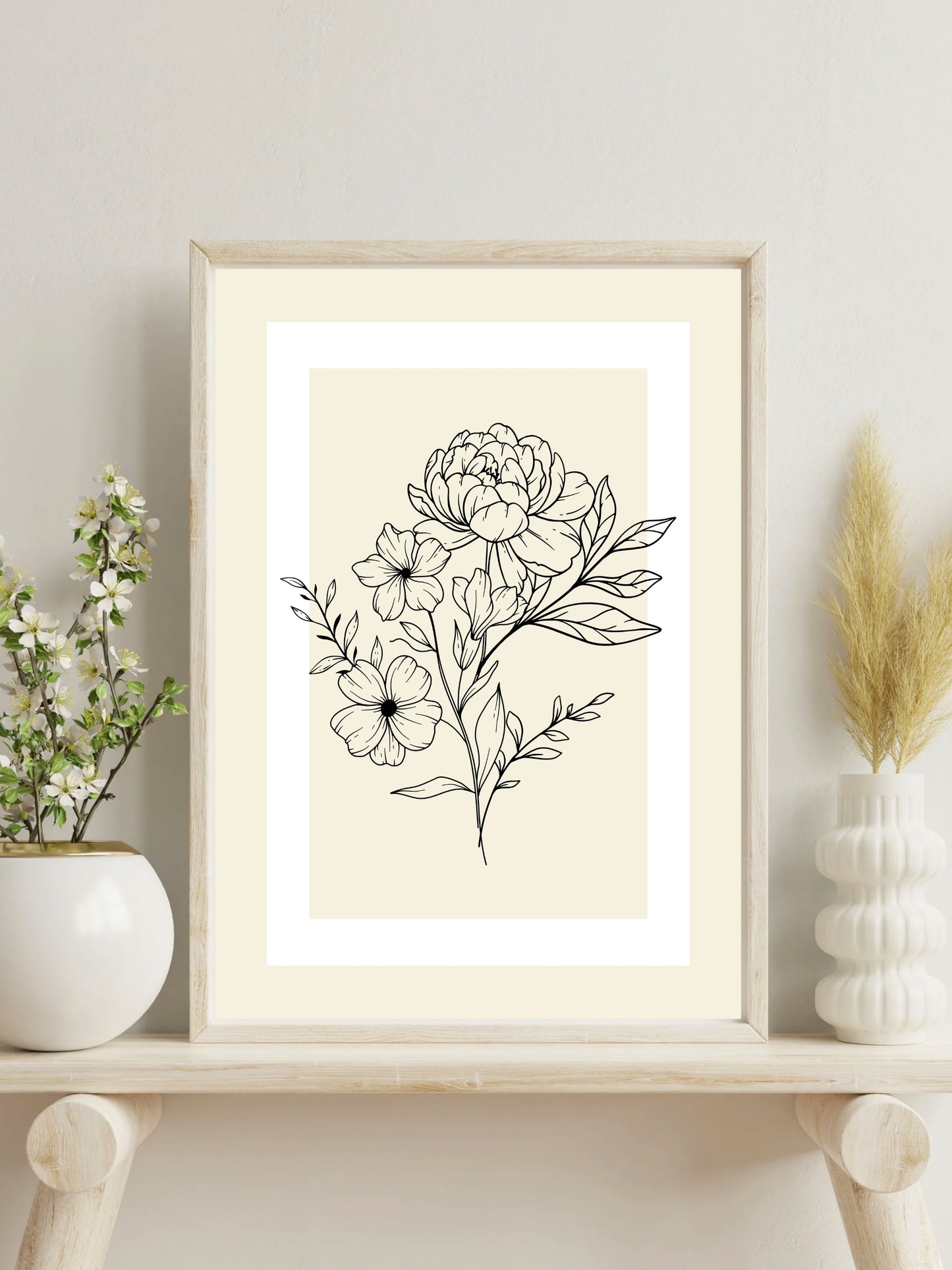 Floral Border Frame